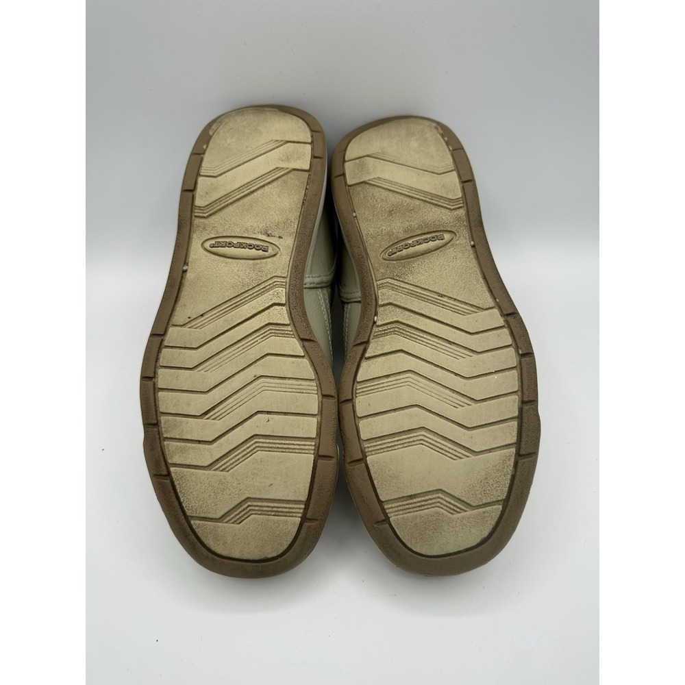Rockport Prowalker Comfort Walking Shoe Men Size 7 Olive Beige Cream Leather - Picture 11 of 11